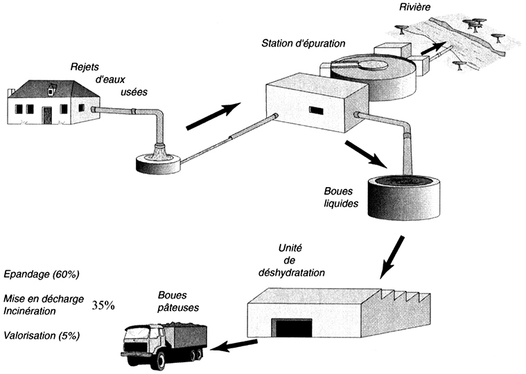 fonctionnement d'une station d'épuration